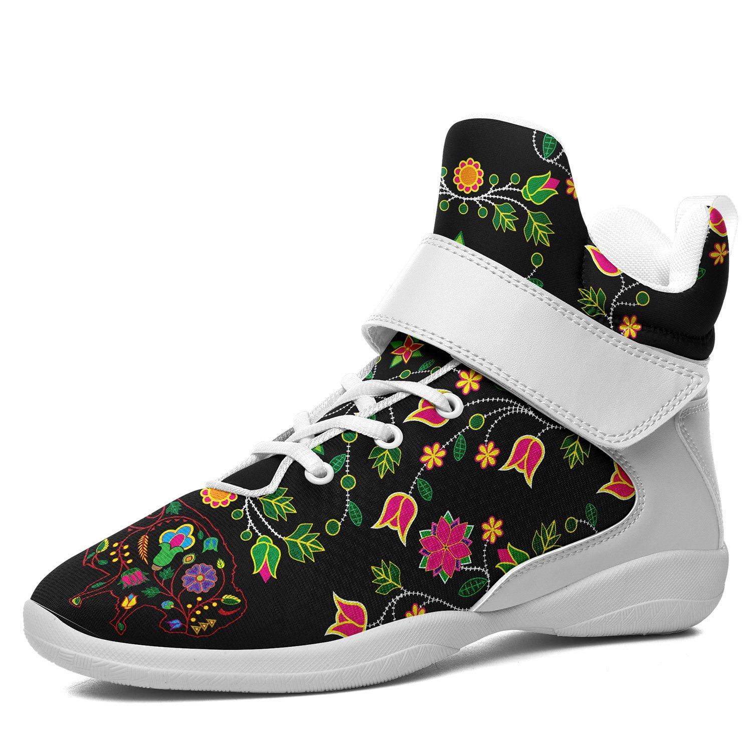 Floral Buffalo Ipottaa Basketball / Sport High Top Shoes - White Sole 49 Dzine US Men 7 / EUR 40 White Sole with White Strap 