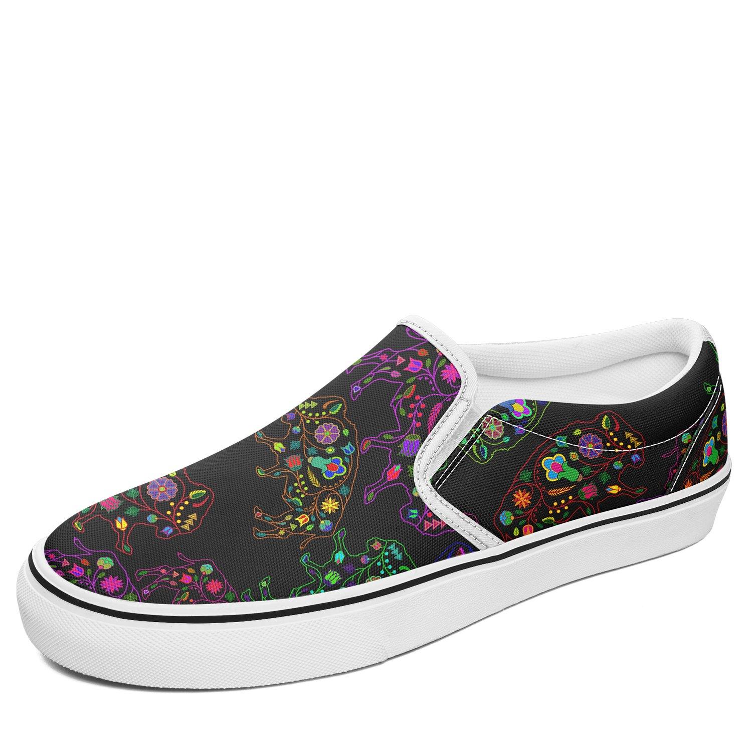 Floral Buffalo Otoyimm Canvas Slip On Shoes otoyimm Herman US Youth 1 / EUR 32 White Sole 