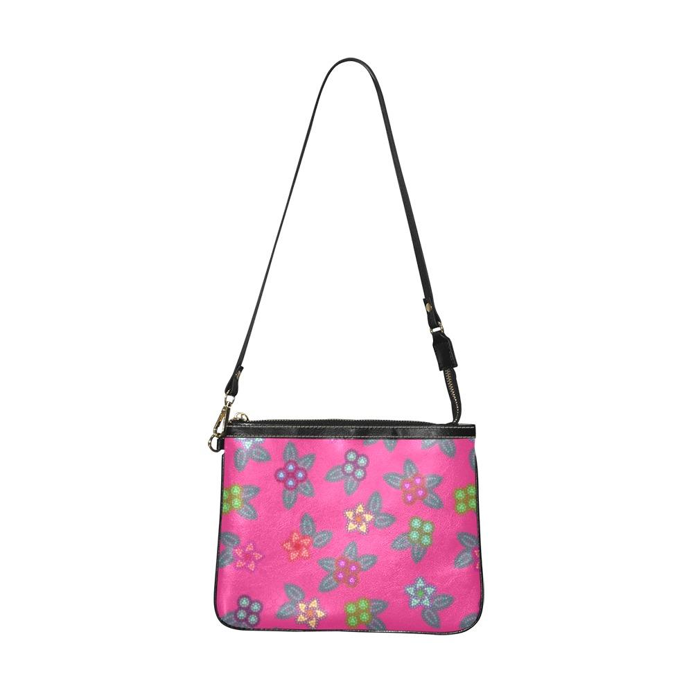 Floral Buffalo Small Shoulder Bag (Model 1710) Small Shoulder Bag (1710) e-joyer 