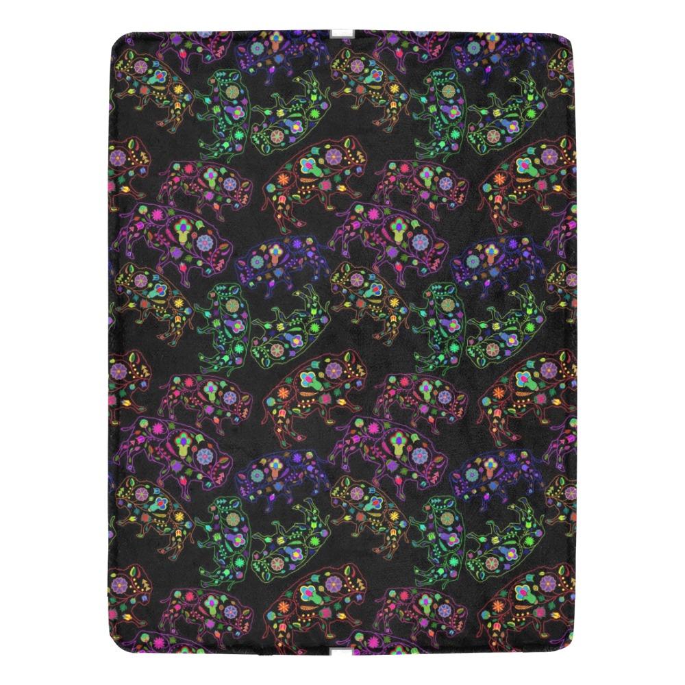 Floral Buffalo Ultra-Soft Micro Fleece Blanket 60"x80" Ultra-Soft Blanket 60''x80'' e-joyer 