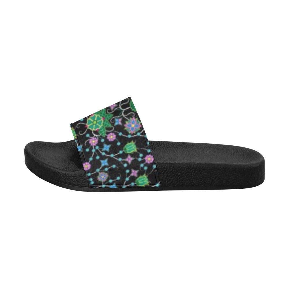 Men's floral slide discount sandals