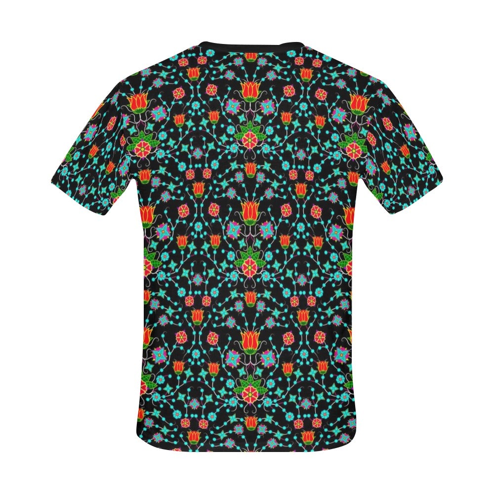 Floral Damask Upgrade All Over Print T-Shirt for Men (USA Size) (Model T40) All Over Print T-Shirt for Men (T40) e-joyer 
