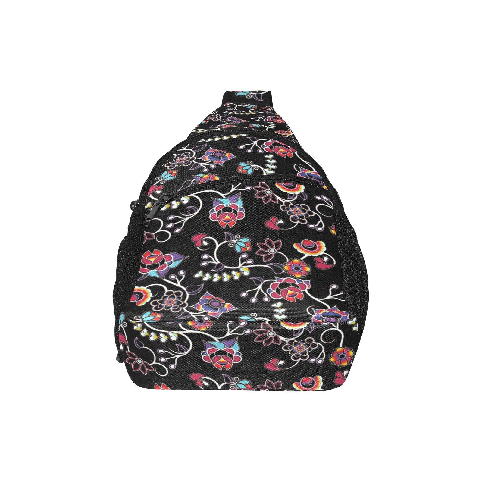 Floral Danseur All Over Print Chest Bag (Model 1719) All Over Print Chest Bag (1719) e-joyer 