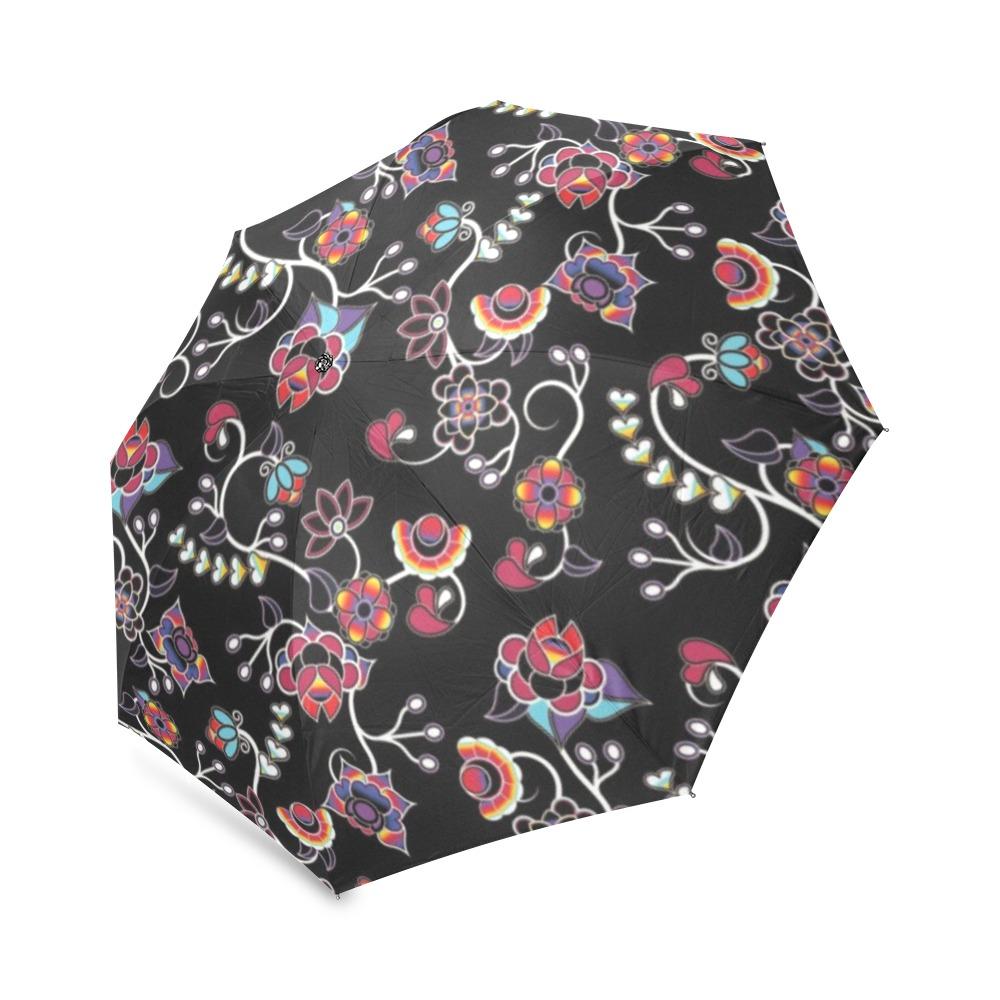 Floral Danseur Foldable Umbrella (Model U01) Foldable Umbrella e-joyer 