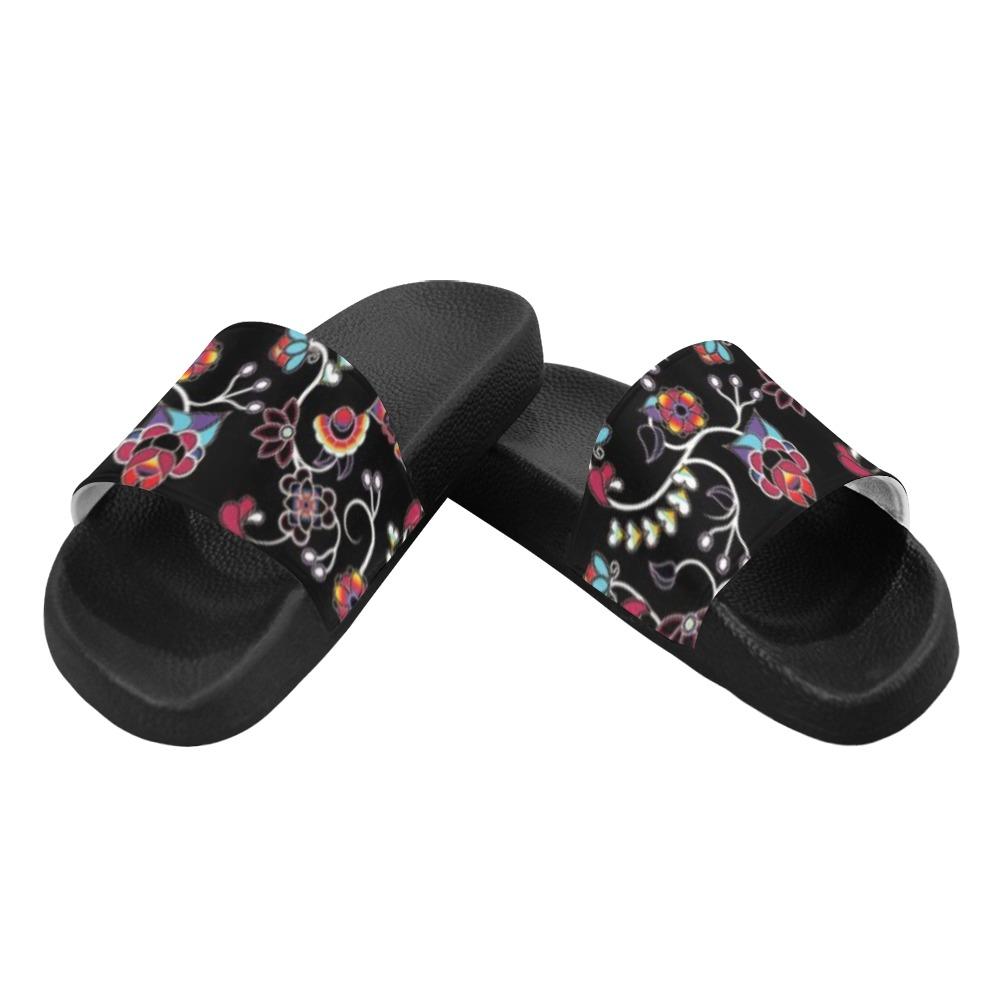 Floral Danseur Men's Slide Sandals (Model 057) Men's Slide Sandals (057) e-joyer 