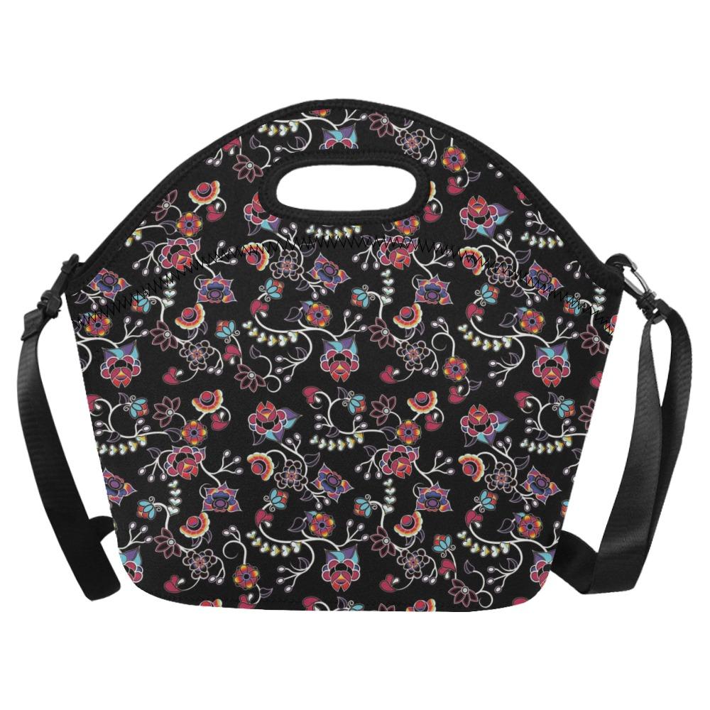 Floral Danseur Neoprene Lunch Bag/Large (Model 1669) bag e-joyer 