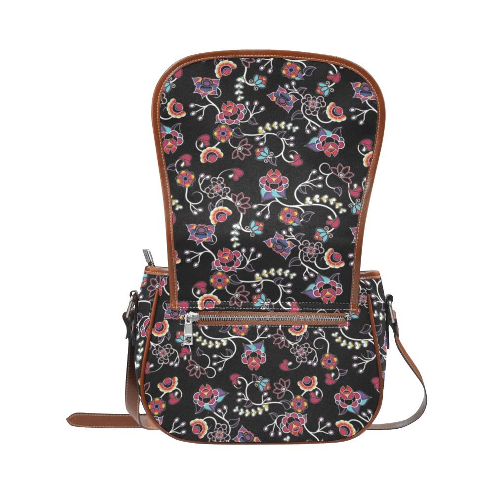 Floral Danseur Saddle Bag/Large (Model 1649) bag e-joyer 