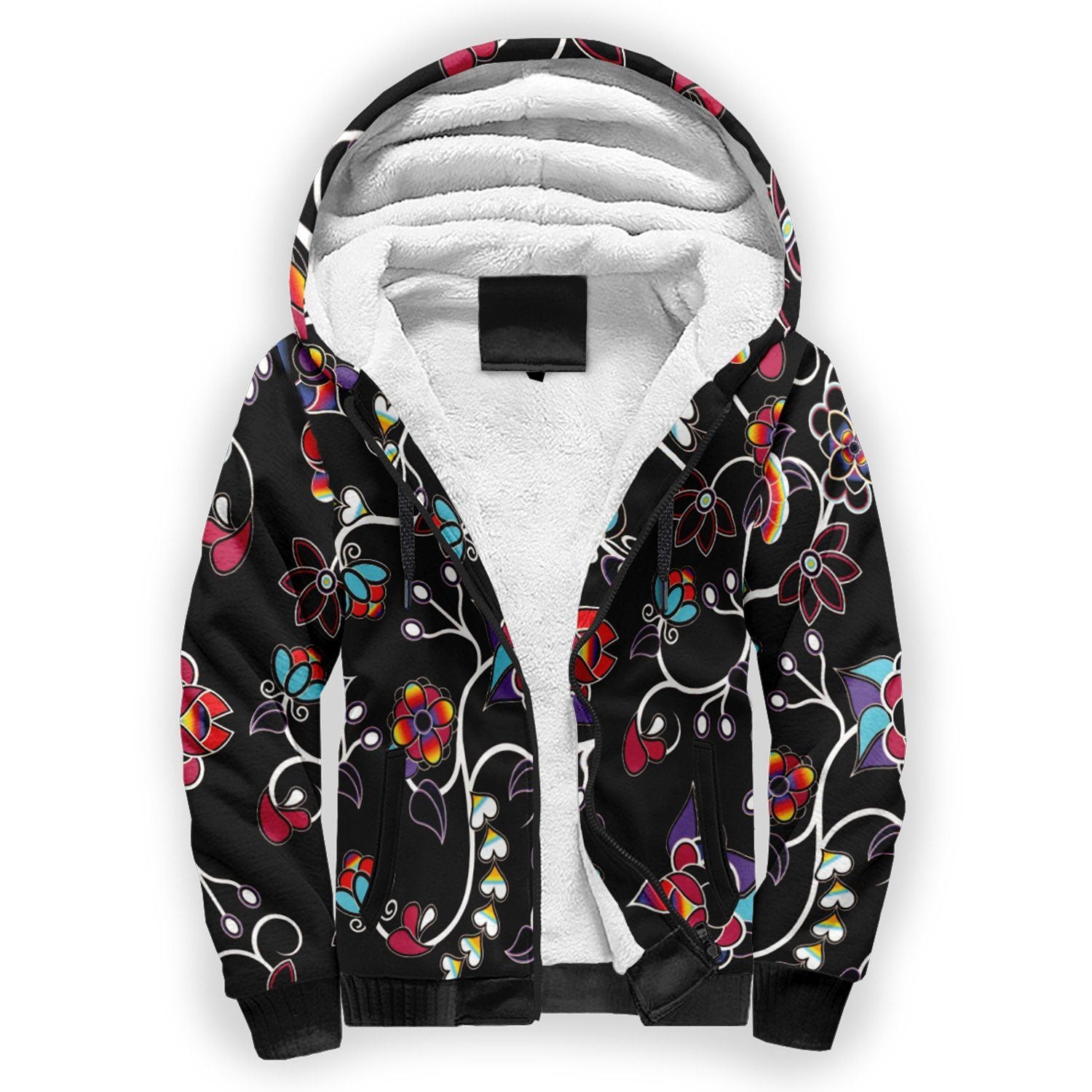 Floral Danseur Sherpa Hoodie hoodie Herman 