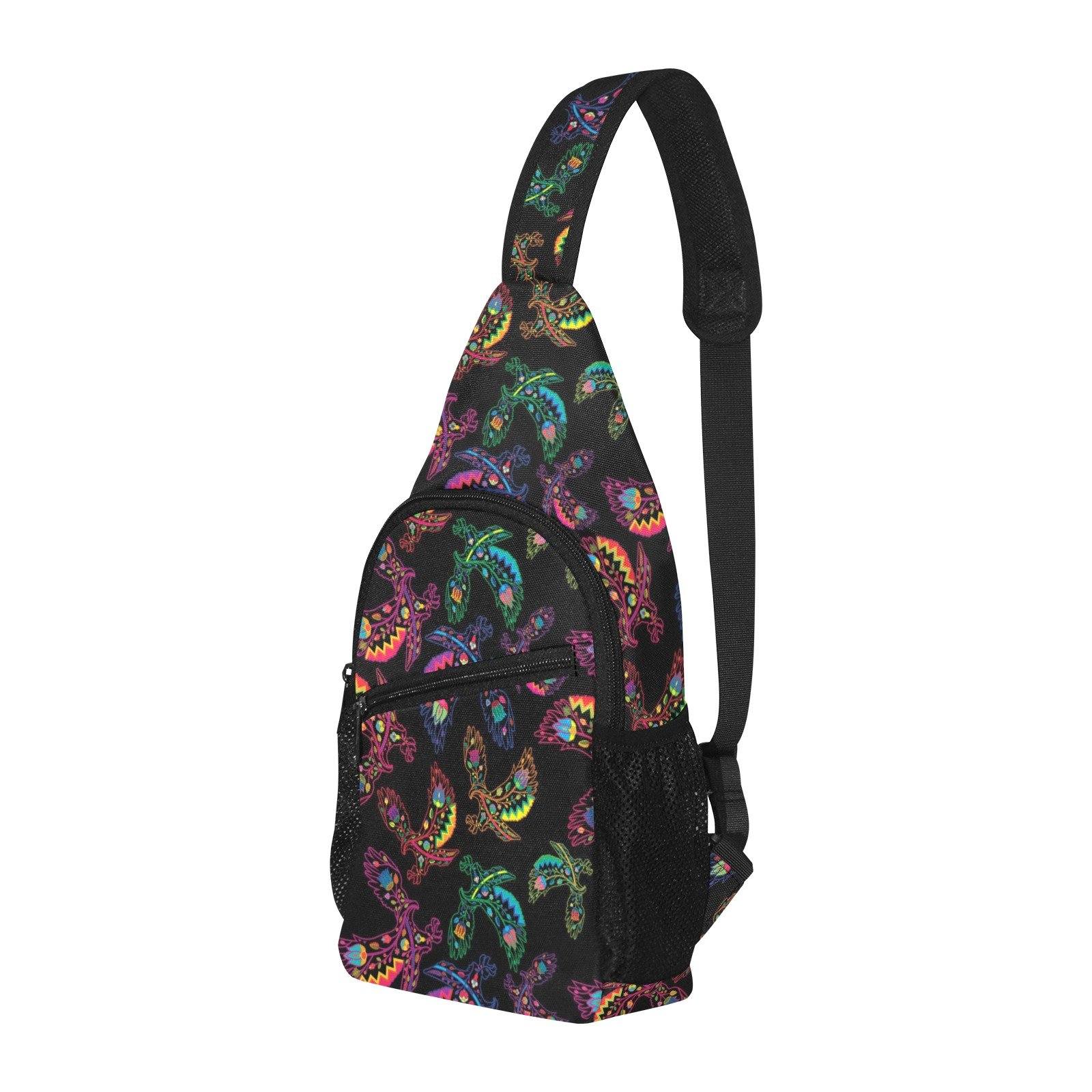 Floral Eagle All Over Print Chest Bag (Model 1719) All Over Print Chest Bag (1719) e-joyer 