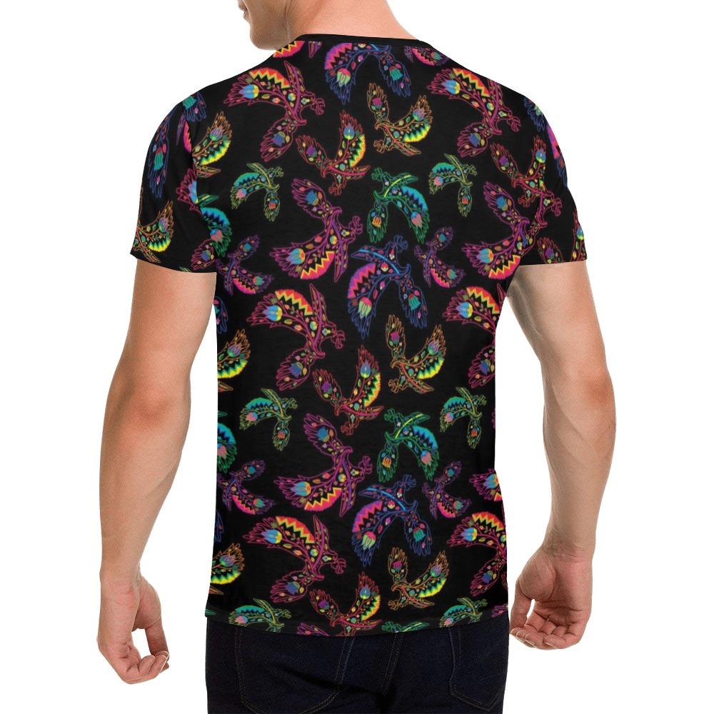 Floral Eagle All Over Print T-Shirt for Men (USA Size) (Model T40) All Over Print T-Shirt for Men (T40) e-joyer 