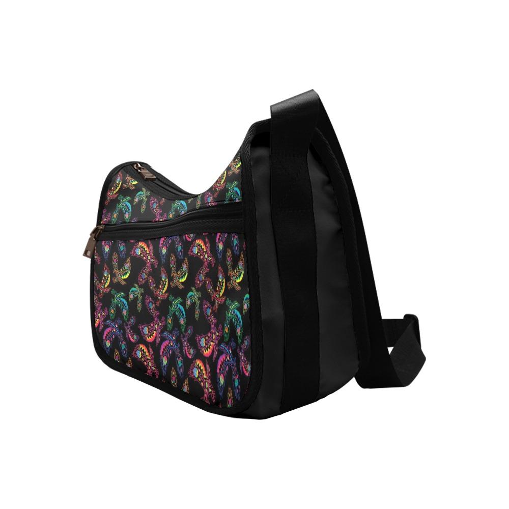 Floral Eagle Crossbody Bags (Model 1616) Crossbody Bags (1616) e-joyer 