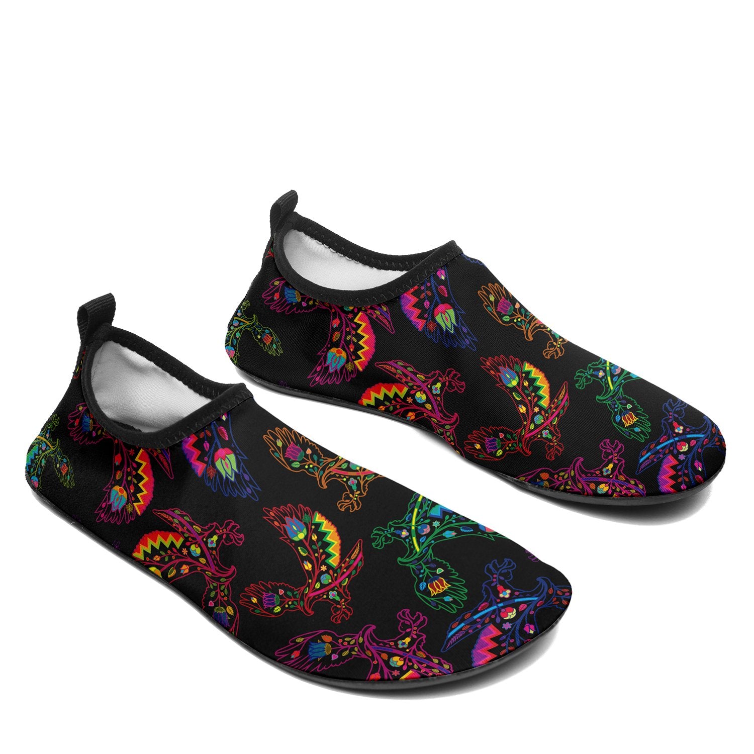 Floral Eagle Sockamoccs Slip On Shoes Herman 