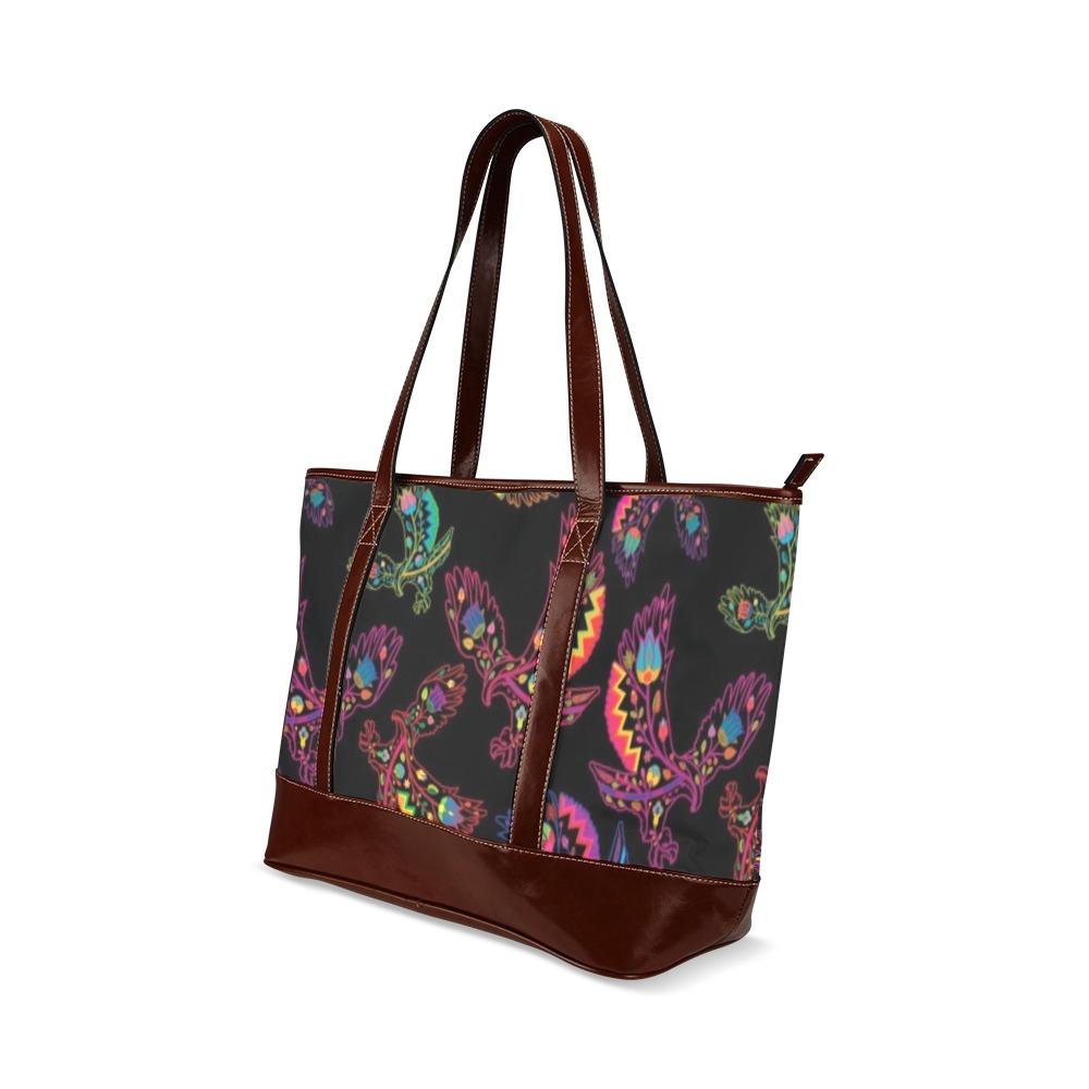 Floral Eagle Tote Handbag (Model 1642) handbag e-joyer 