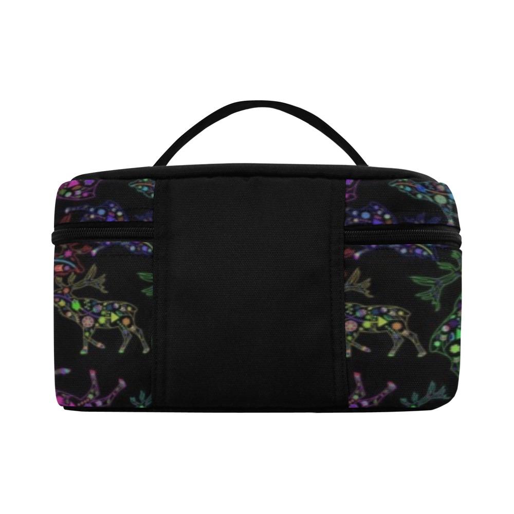 Floral Elk Cosmetic Bag/Large (Model 1658) Cosmetic Bag e-joyer 