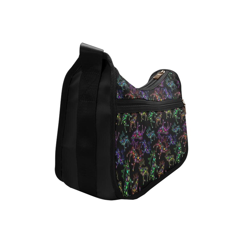 Floral Elk Crossbody Bags (Model 1616) Crossbody Bags (1616) e-joyer 