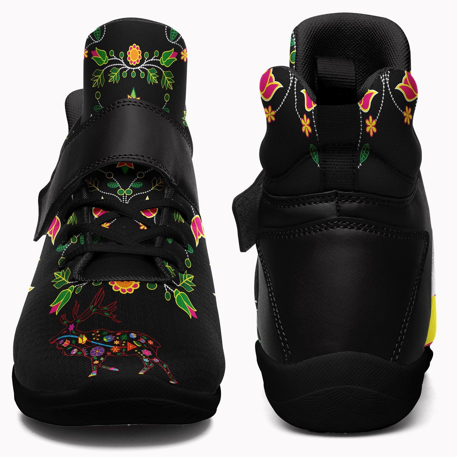 Floral Elk Ipottaa Basketball / Sport High Top Shoes - Black Sole 49 Dzine 