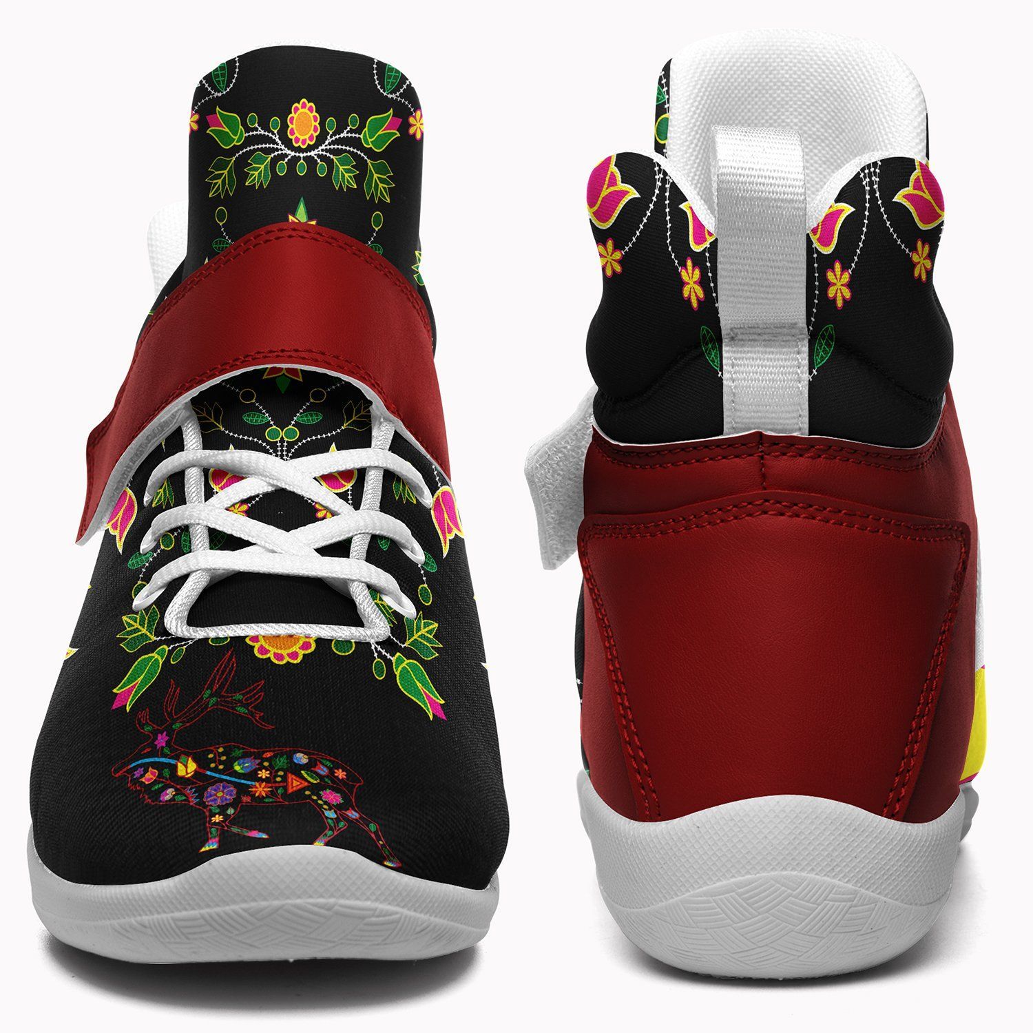 Floral Elk Ipottaa Basketball / Sport High Top Shoes - White Sole 49 Dzine 