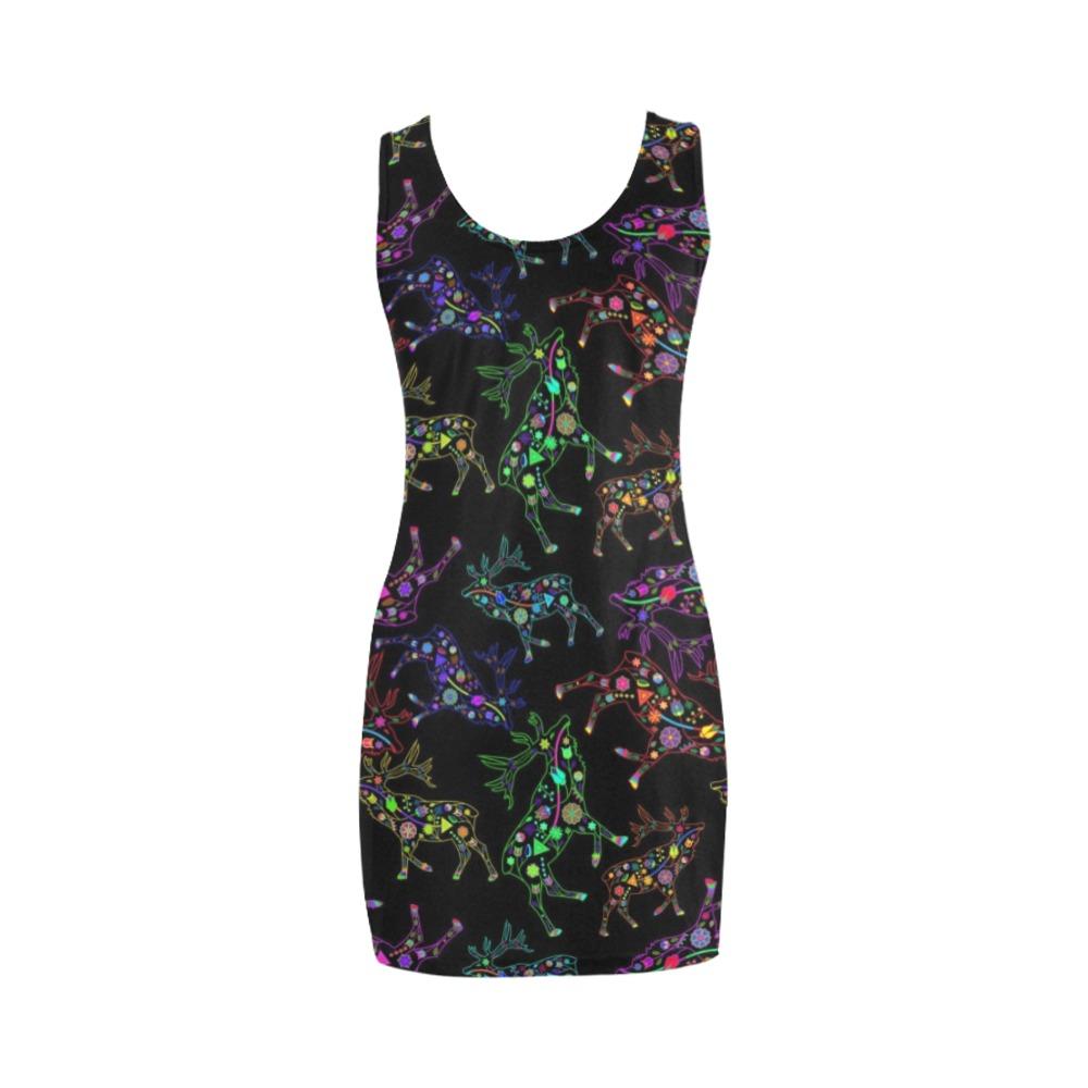 Floral Elk Medea Vest Dress (Model D06) Medea Vest Dress (D06) e-joyer 