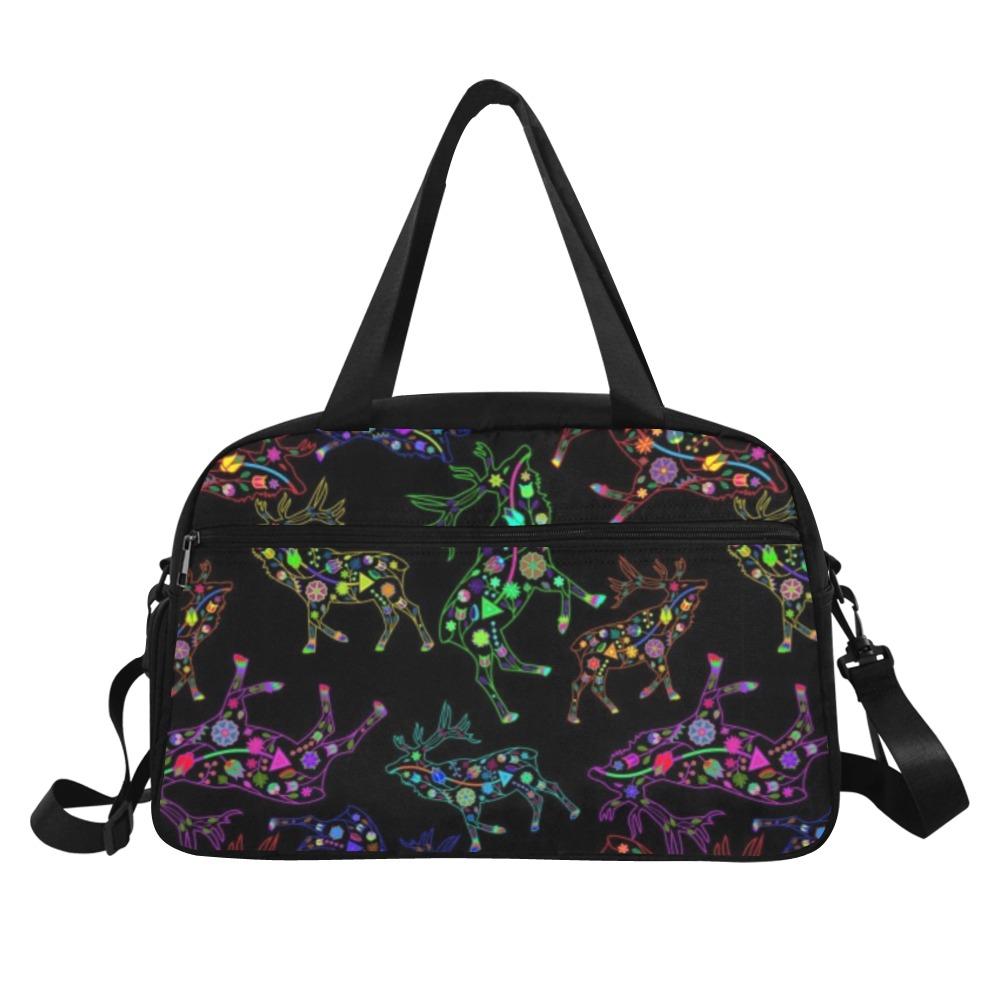 Floral Elk Weekend Travel Bag (Model 1671) bag e-joyer 