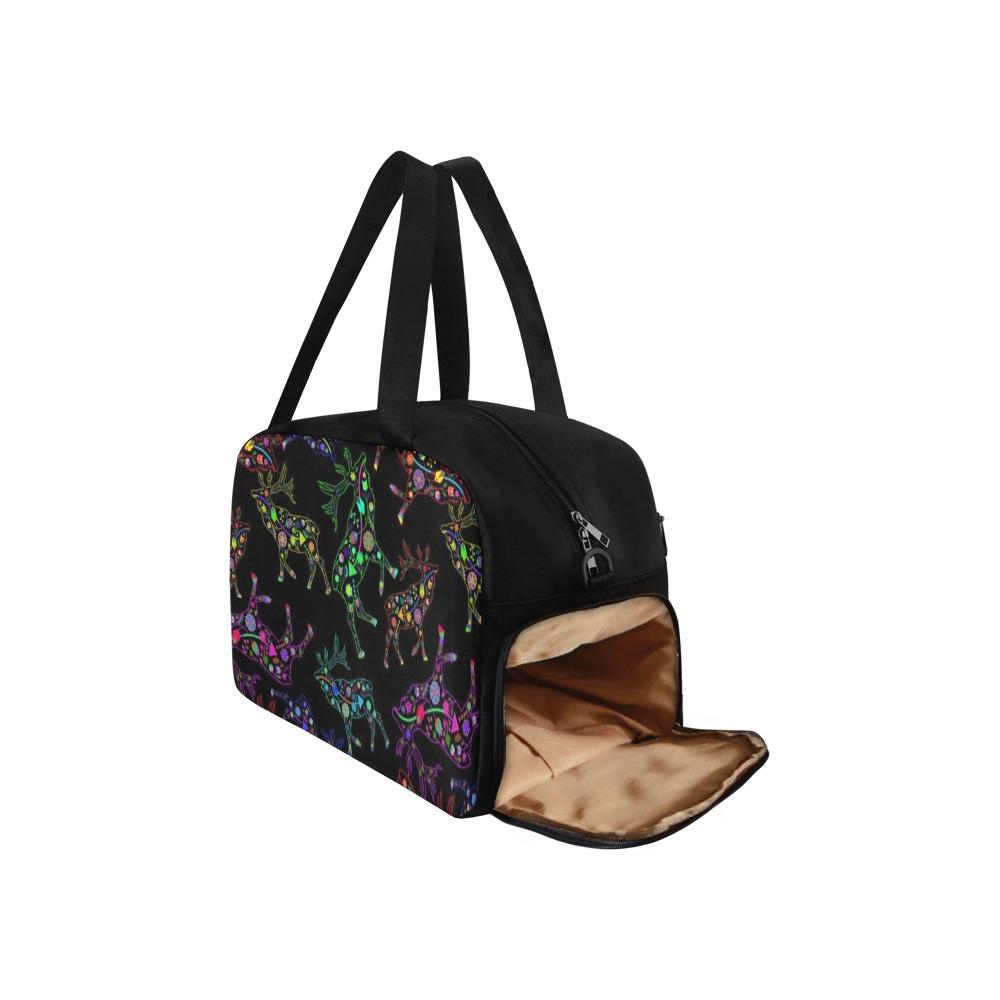 Floral Elk Weekend Travel Bag (Model 1671) bag e-joyer 