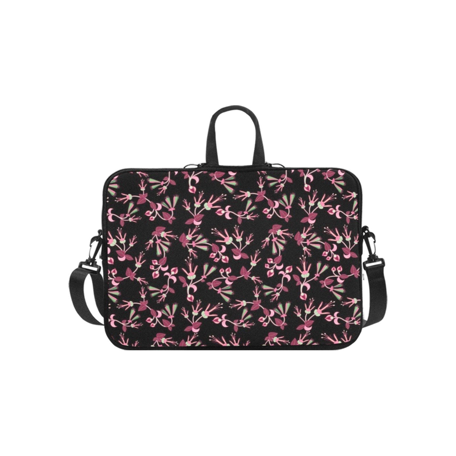 Floral Green Black Laptop Handbags 11" bag e-joyer 