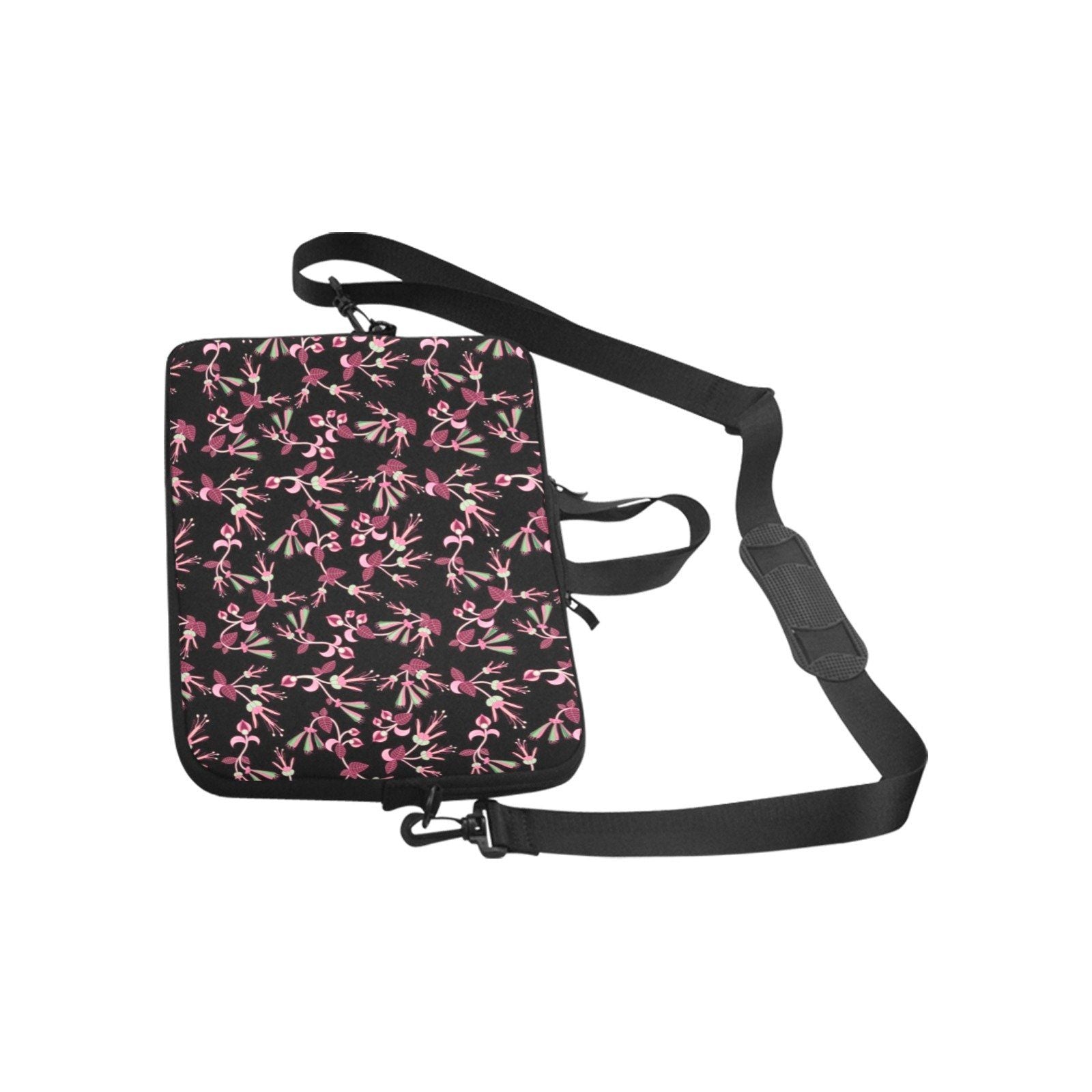 Floral Green Black Laptop Handbags 14" bag e-joyer 
