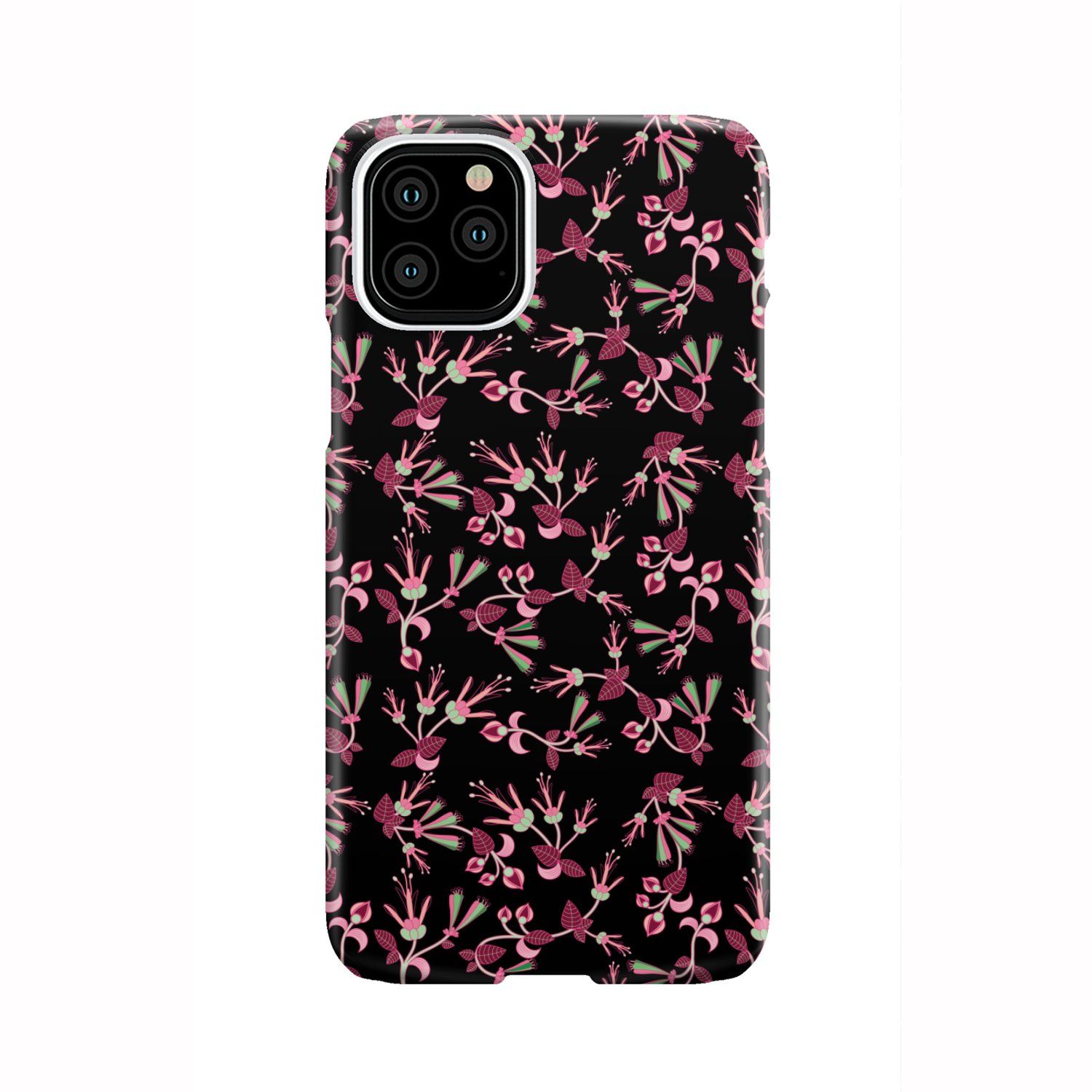 Floral Green Black Phone Case Phone Case wc-fulfillment iPhone 11 Pro 