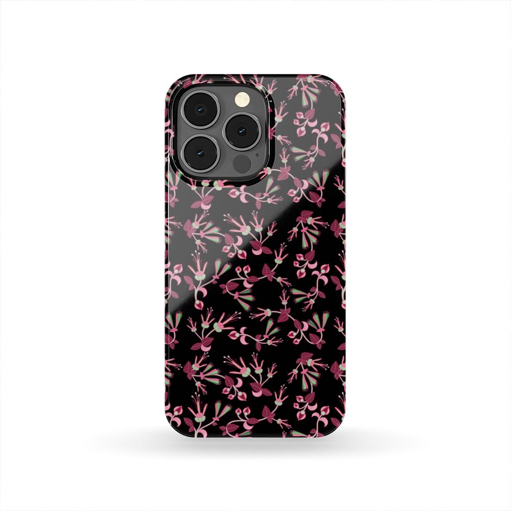 Floral Green Black Phone Case Phone Case wc-fulfillment iPhone 13 Pro 