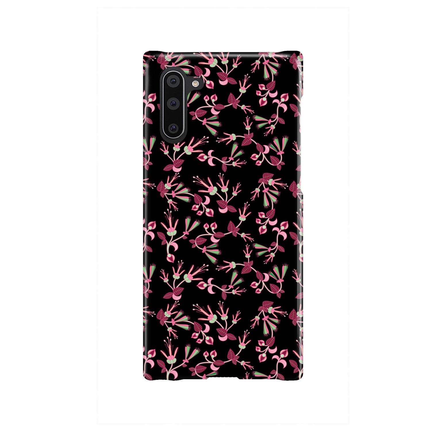 Floral Green Black Phone Case Phone Case wc-fulfillment Samsung Galaxy Note 10 