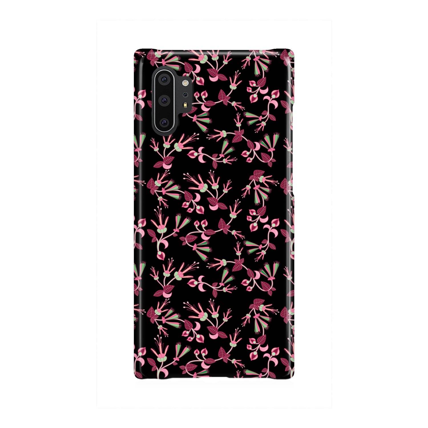Floral Green Black Phone Case Phone Case wc-fulfillment Samsung Galaxy Note 10 Plus 