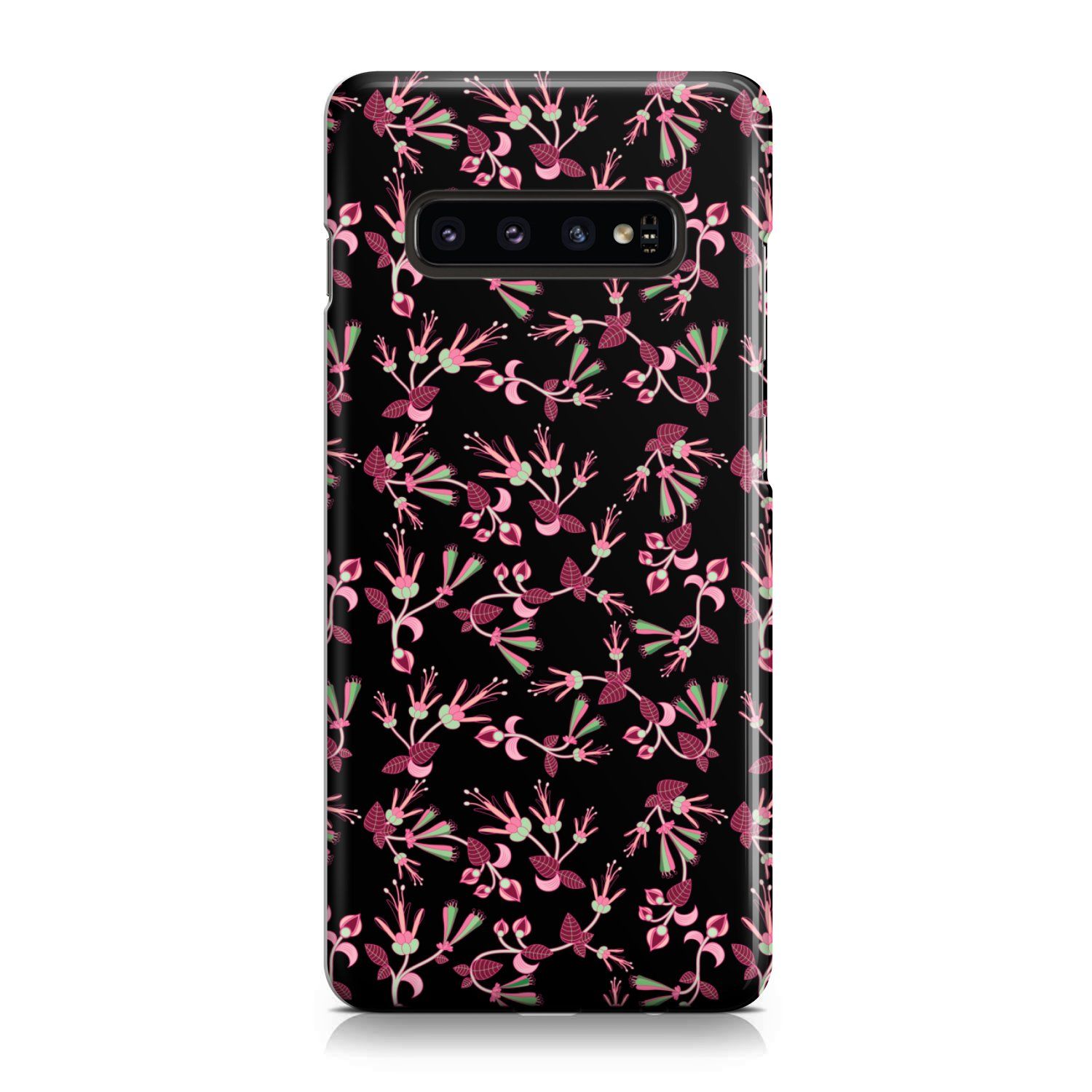 Floral Green Black Phone Case Phone Case wc-fulfillment Samsung Galaxy S10 Plus 