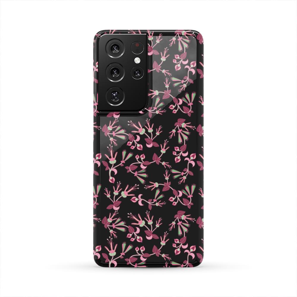 Floral Green Black Phone Case Phone Case wc-fulfillment Samsung Galaxy S21 Ultra 