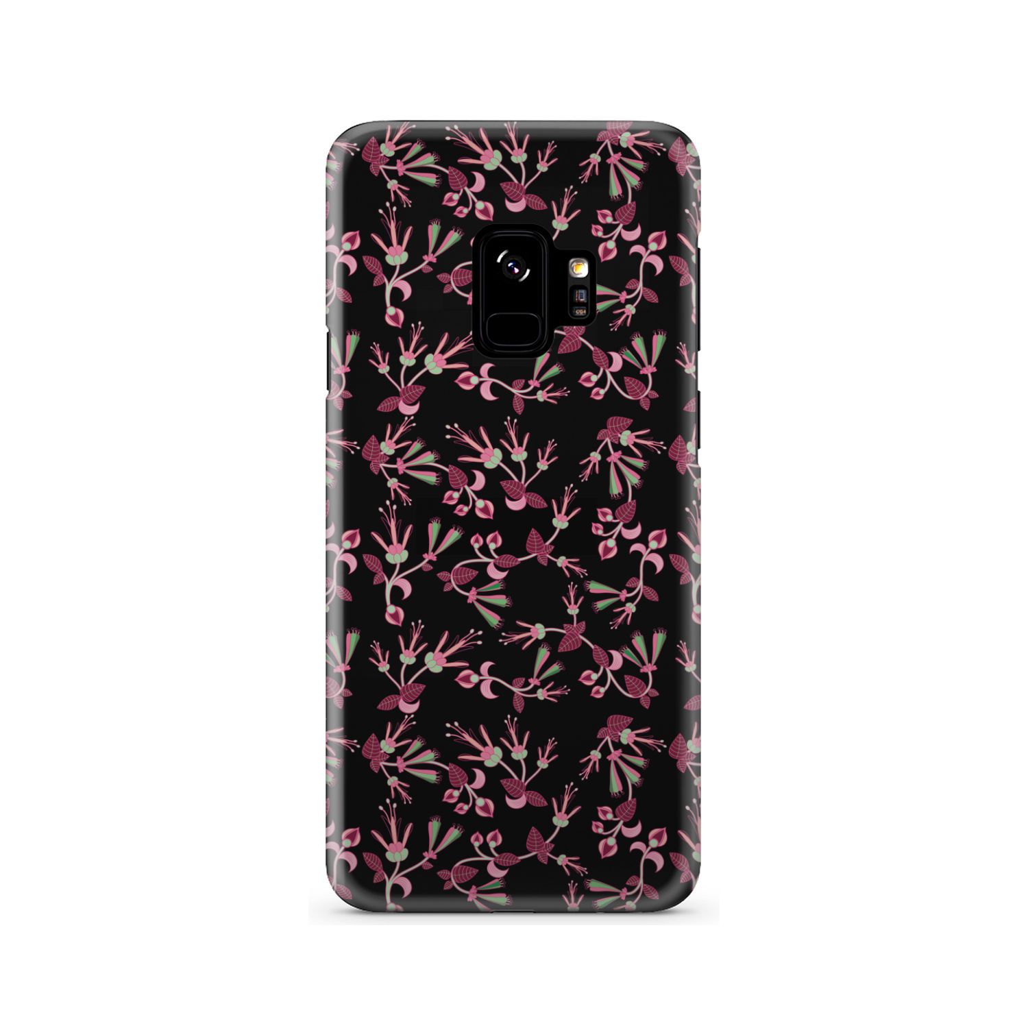 Floral Green Black Phone Case Phone Case wc-fulfillment Samsung Galaxy S9 