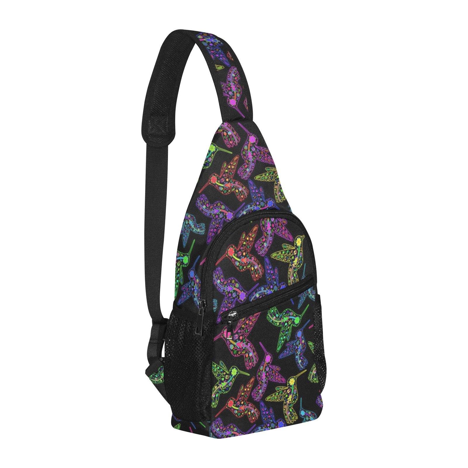 Floral Hummingbird All Over Print Chest Bag (Model 1719) All Over Print Chest Bag (1719) e-joyer 