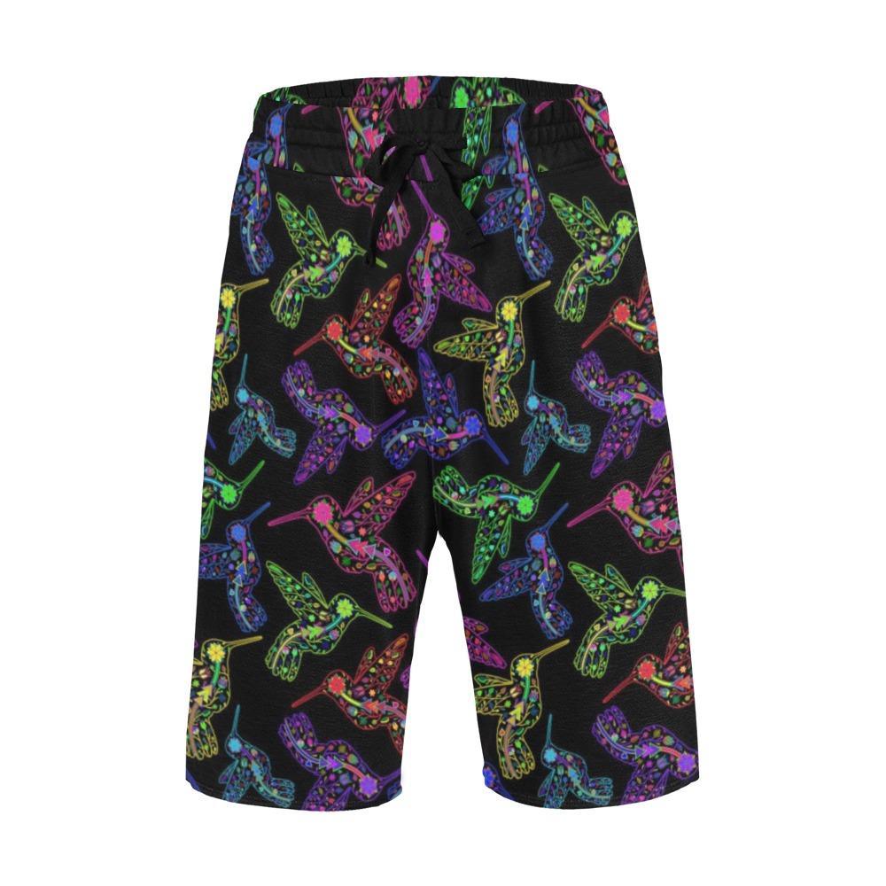 Floral Hummingbird Men's All Over Print Casual Shorts (Model L23) Men's Casual Shorts (L23) e-joyer 