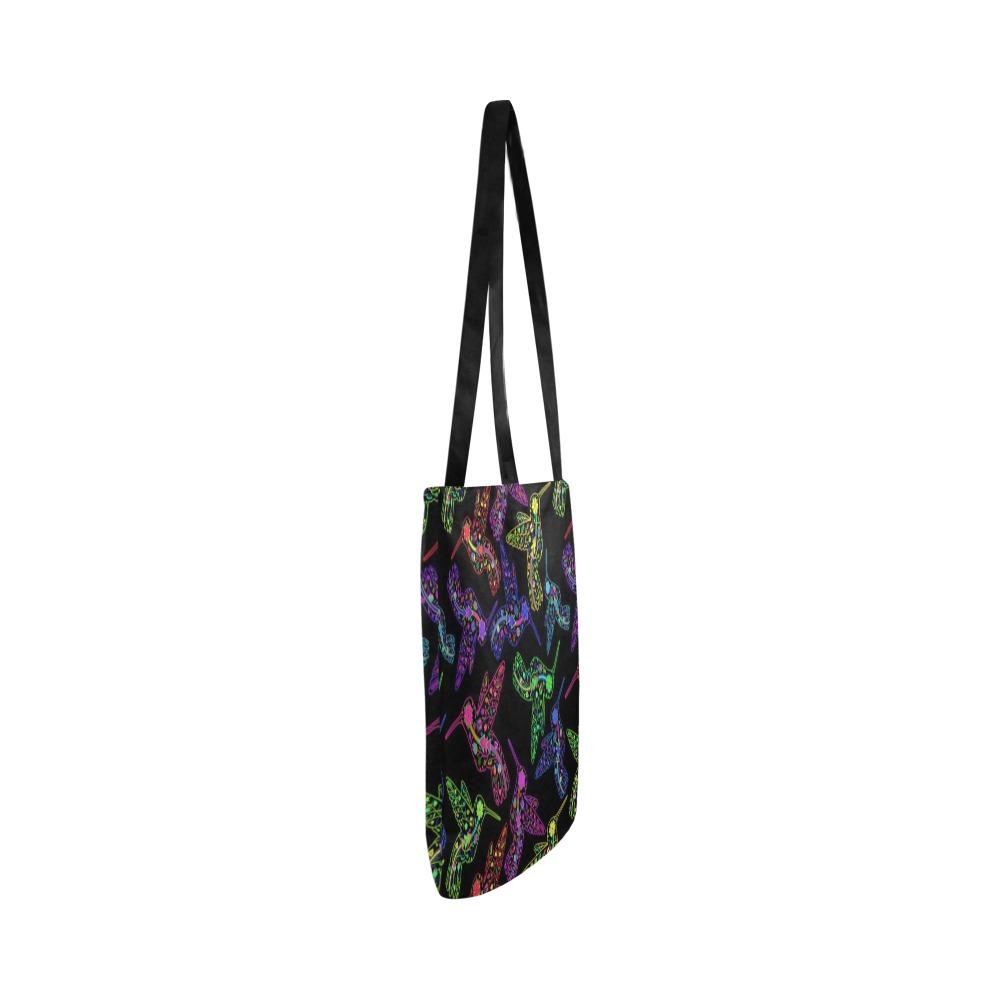 Floral Hummingbird Reusable Shopping Bag Model 1660 (Two sides) Shopping Tote Bag (1660) e-joyer 