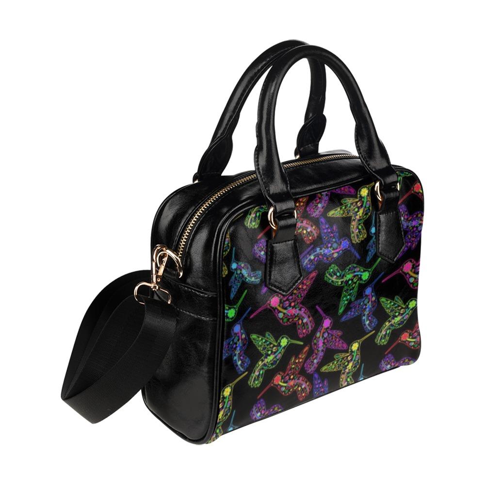 Floral Hummingbird Shoulder Handbag (Model 1634) Shoulder Handbags (1634) e-joyer 