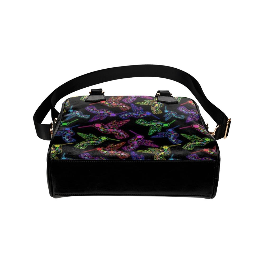 Floral Hummingbird Shoulder Handbag (Model 1634) Shoulder Handbags (1634) e-joyer 