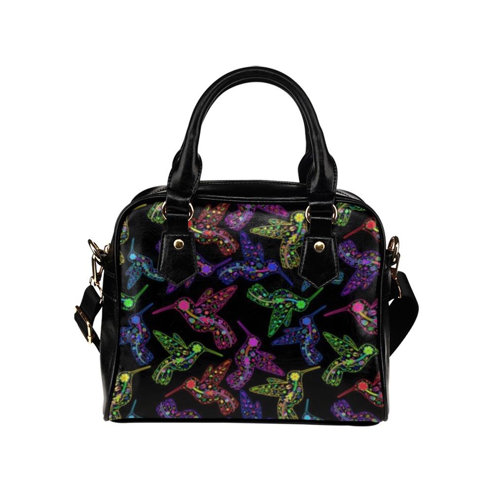 Floral Hummingbird Shoulder Handbag (Model 1634) Shoulder Handbags (1634) e-joyer 