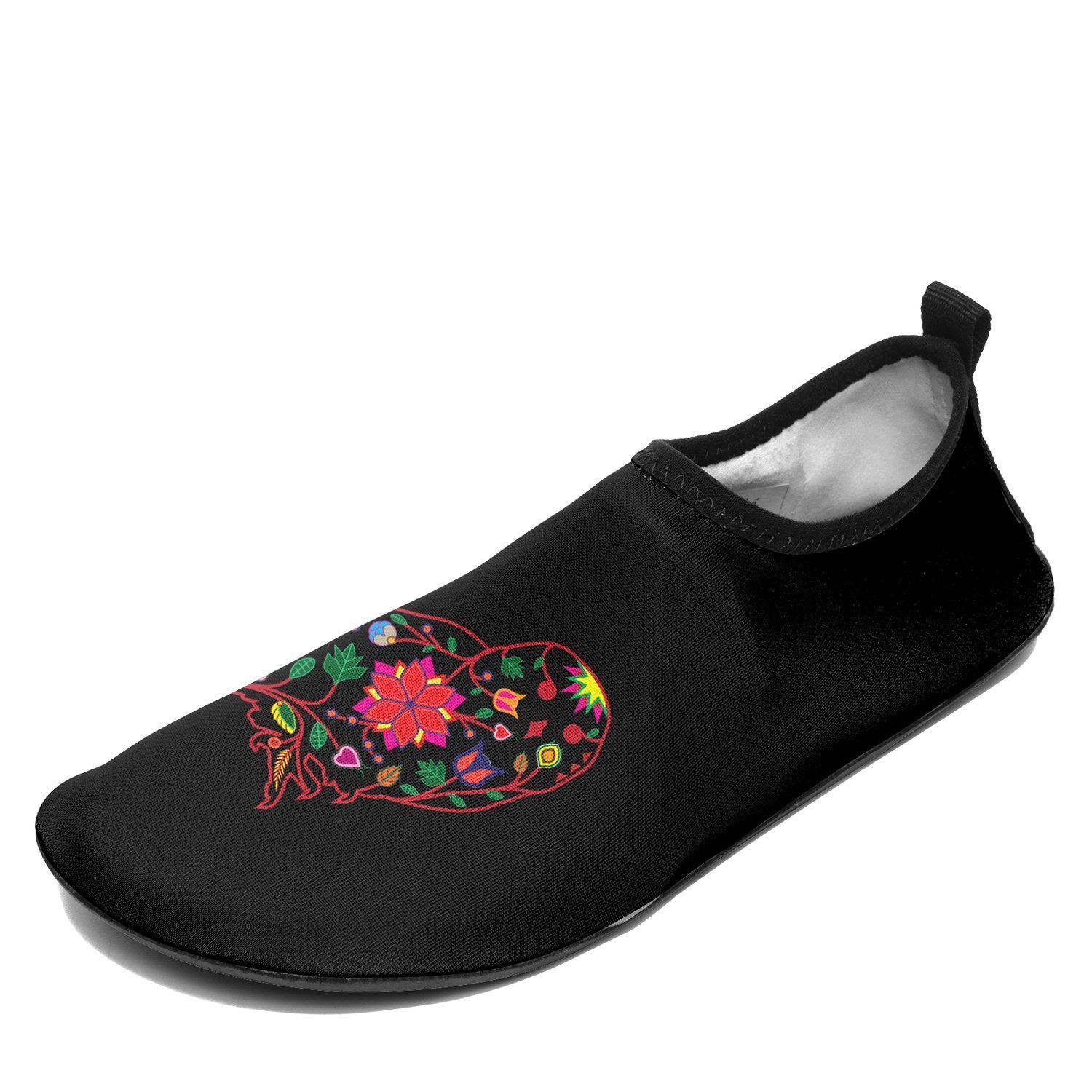 Floral Owl Sockamoccs Kid's Slip On Shoes 49 Dzine 