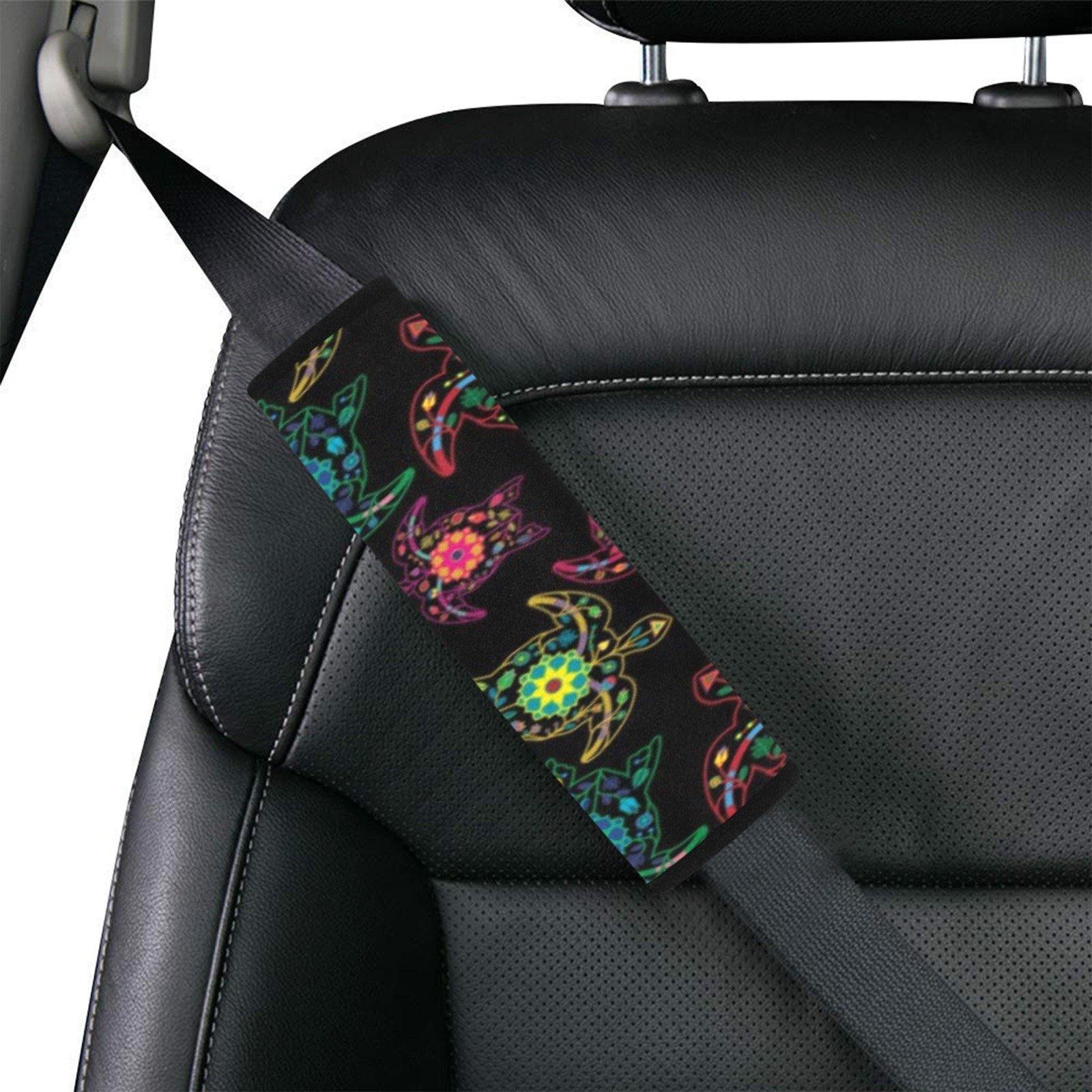 Floral Turtle Car Seat Belt Cover 7''x12.6'' (Pack of 2) Car Seat Belt Cover 7x12.6 (Pack of 2) e-joyer 