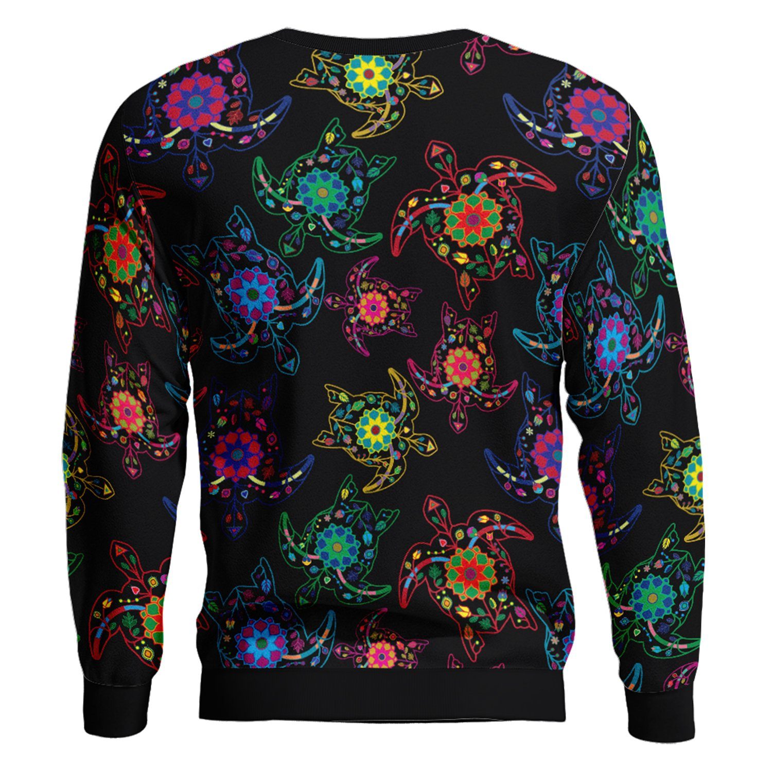 Floral Turtle Unisex Crewneck Long Sleeve Top 49 Dzine 