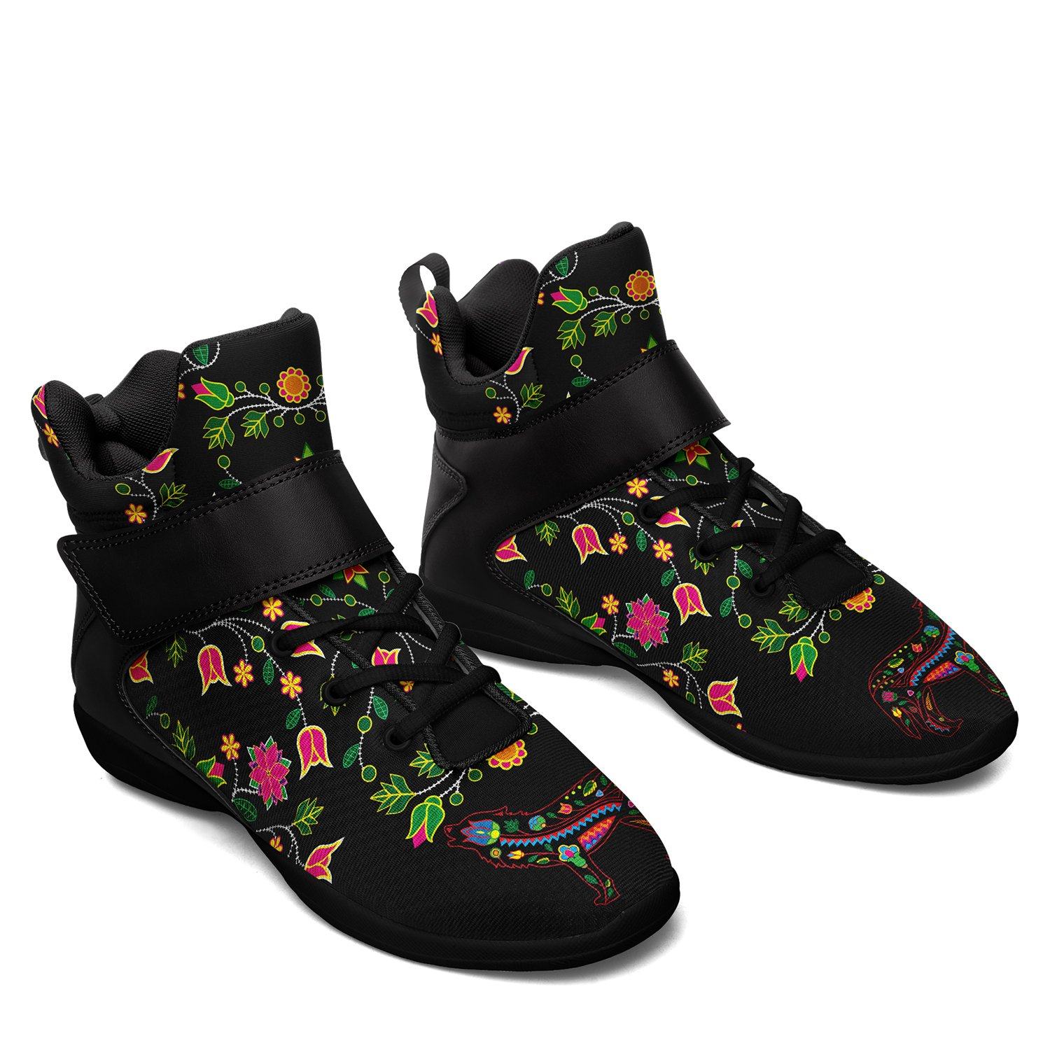 Floral Wolf Ipottaa Basketball / Sport High Top Shoes 49 Dzine 