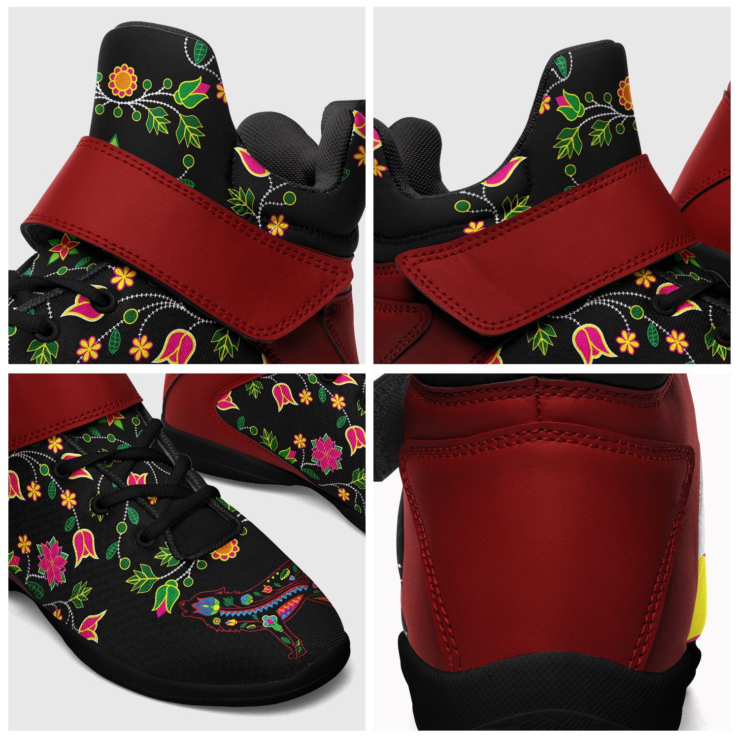 Floral Wolf Ipottaa Basketball / Sport High Top Shoes 49 Dzine 