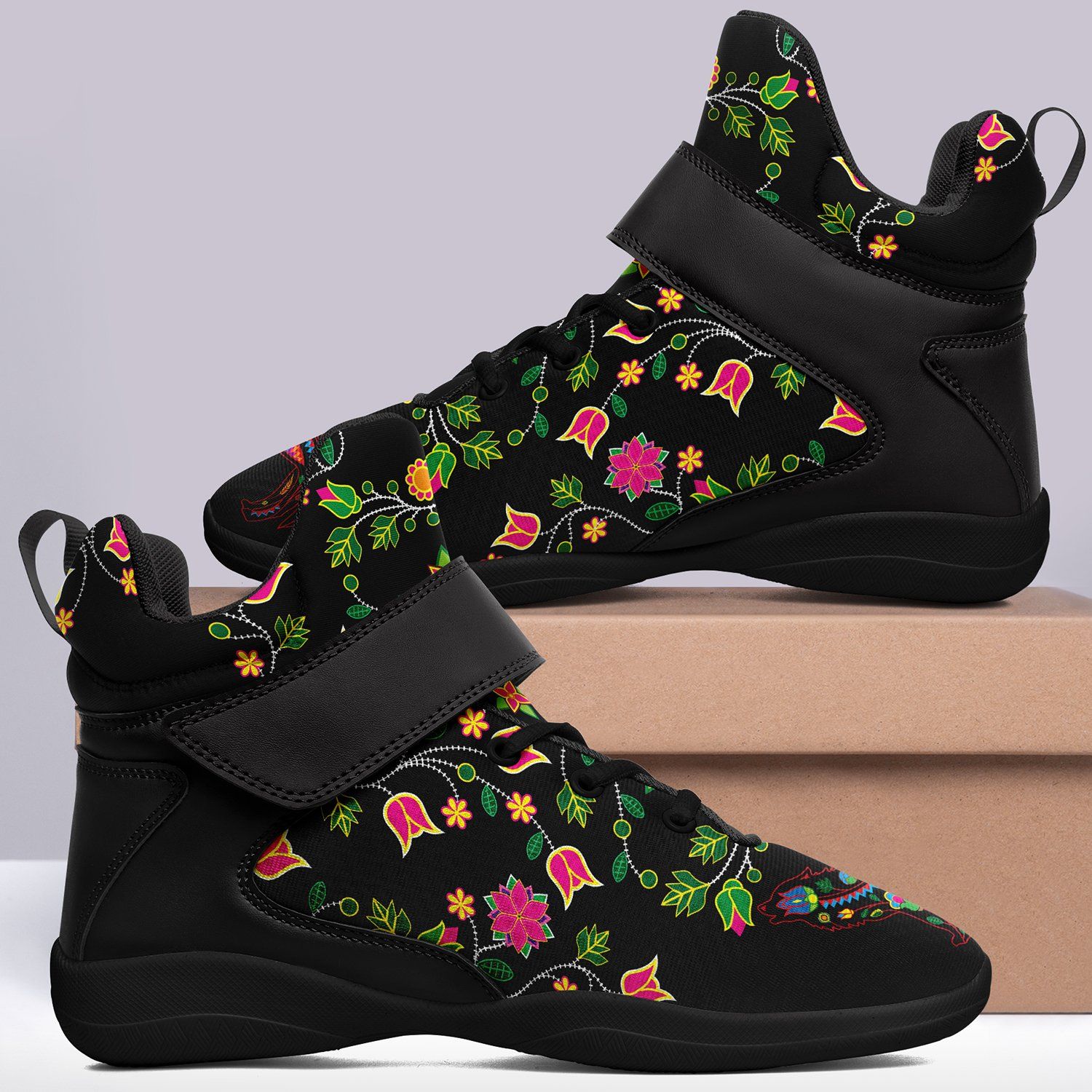 Floral Wolf Ipottaa Basketball / Sport High Top Shoes 49 Dzine 