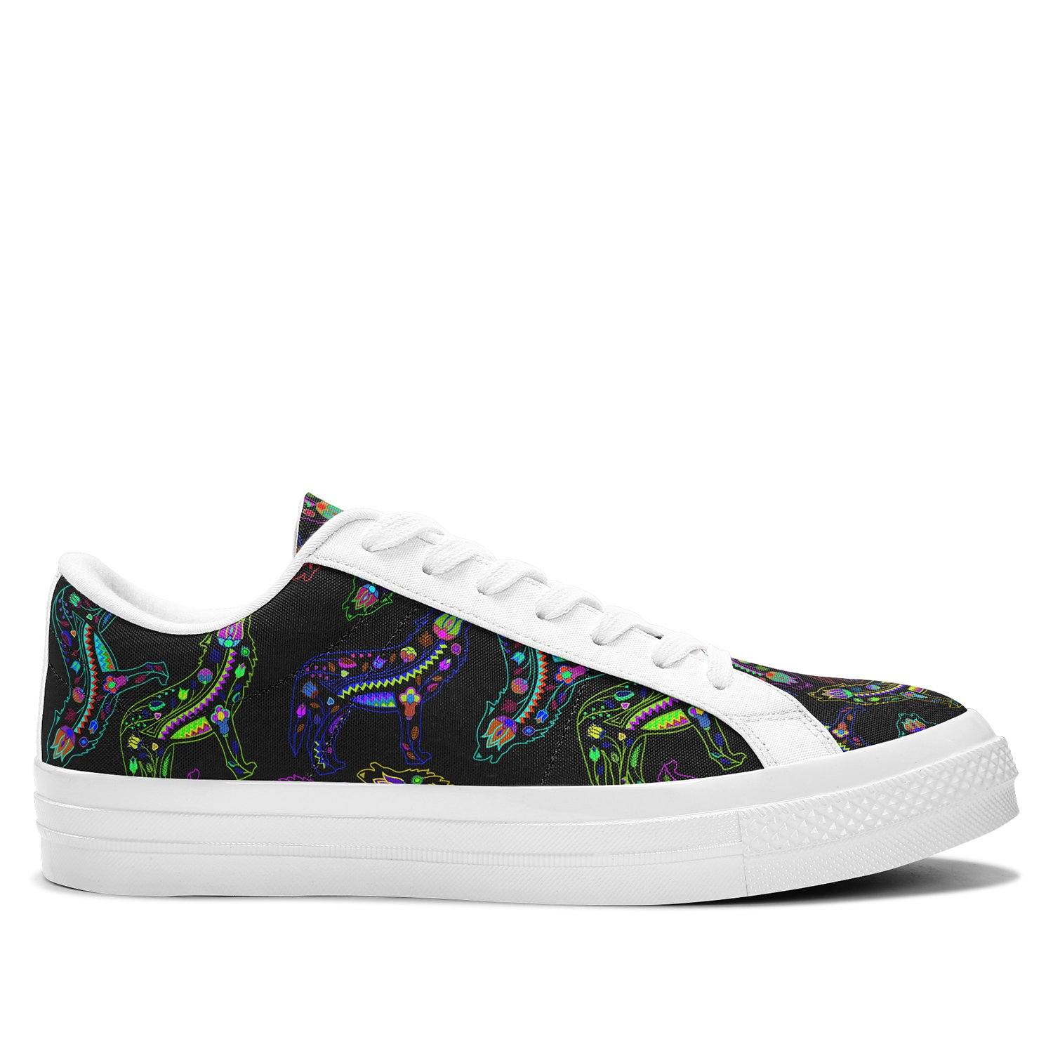 Floral Wolves Aapisi Low Top Canvas Shoes White Sole aapisi Herman 