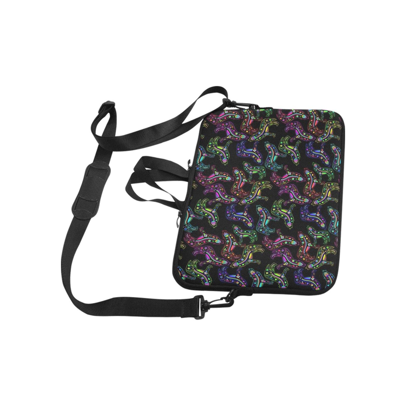 Floral Wolves Laptop Handbags 17" bag e-joyer 