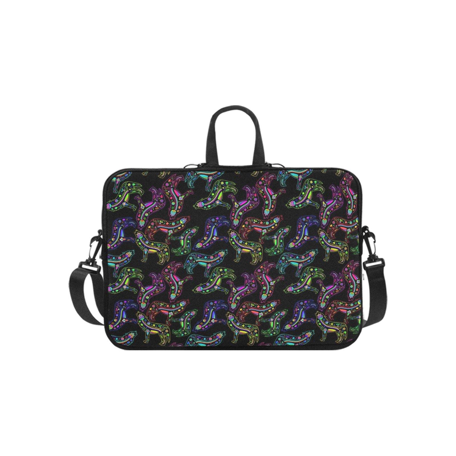 Floral Wolves Laptop Handbags 17" bag e-joyer 