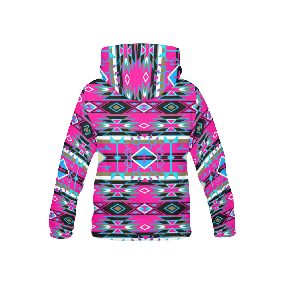 Force of Nature Sunset Storm All Over Print Hoodie for Kid (USA Size) (Model H13) All Over Print Hoodie for Kid (H13) e-joyer 