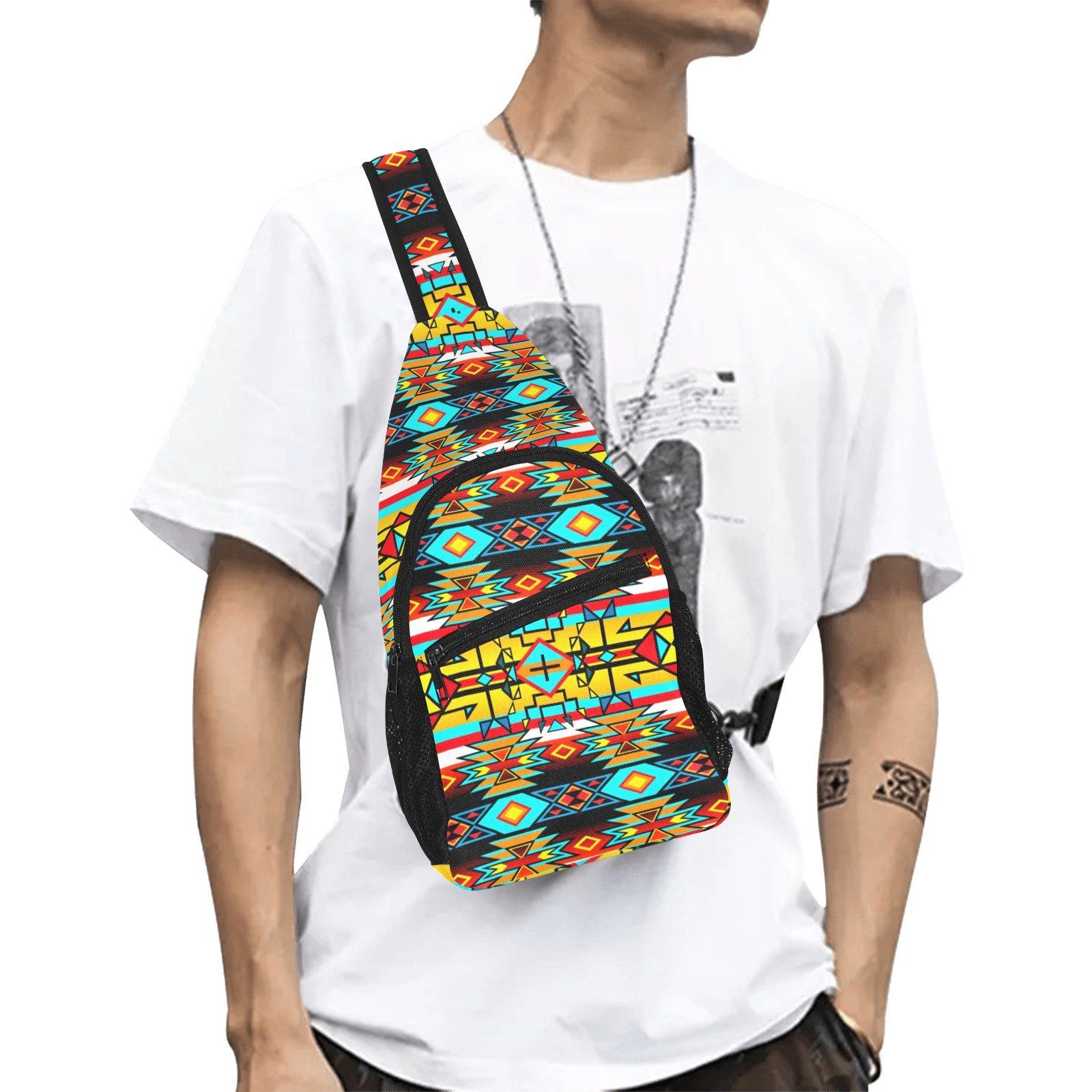 Force of Nature Twister All Over Print Chest Bag (Model 1719) All Over Print Chest Bag (1719) e-joyer 